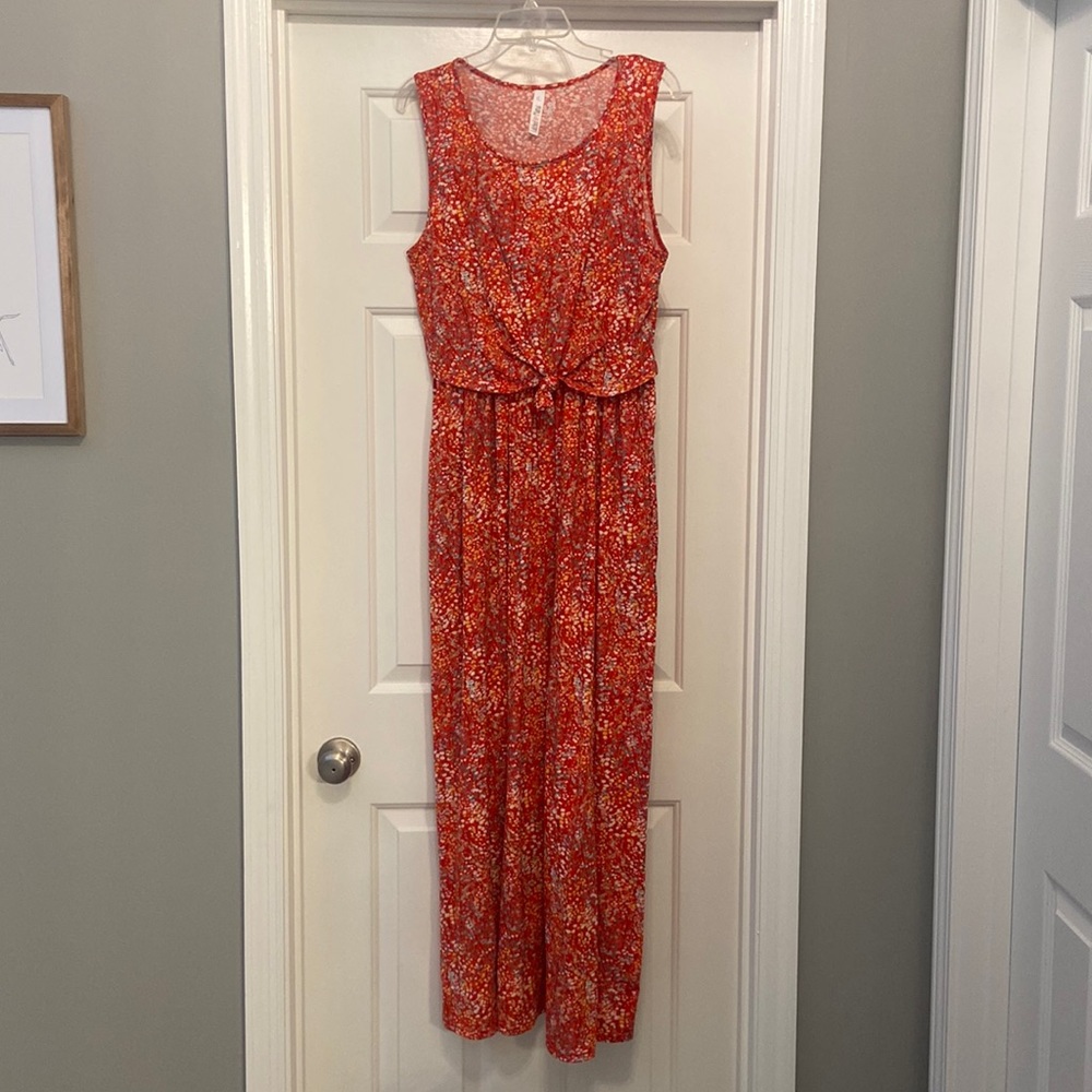 Nursing Maxi Dress with Pockets